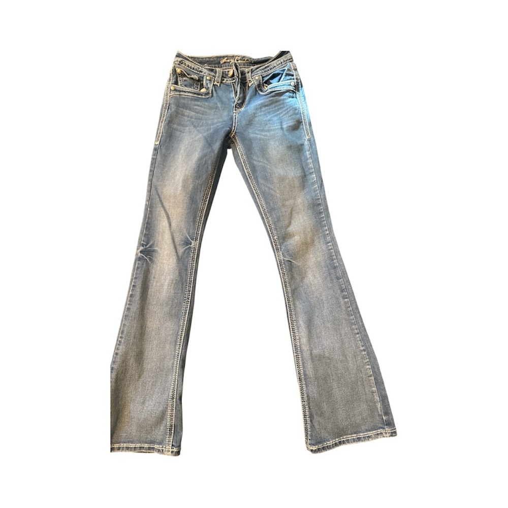 Stylish Women's Boot Cut Jeans in Light Blue